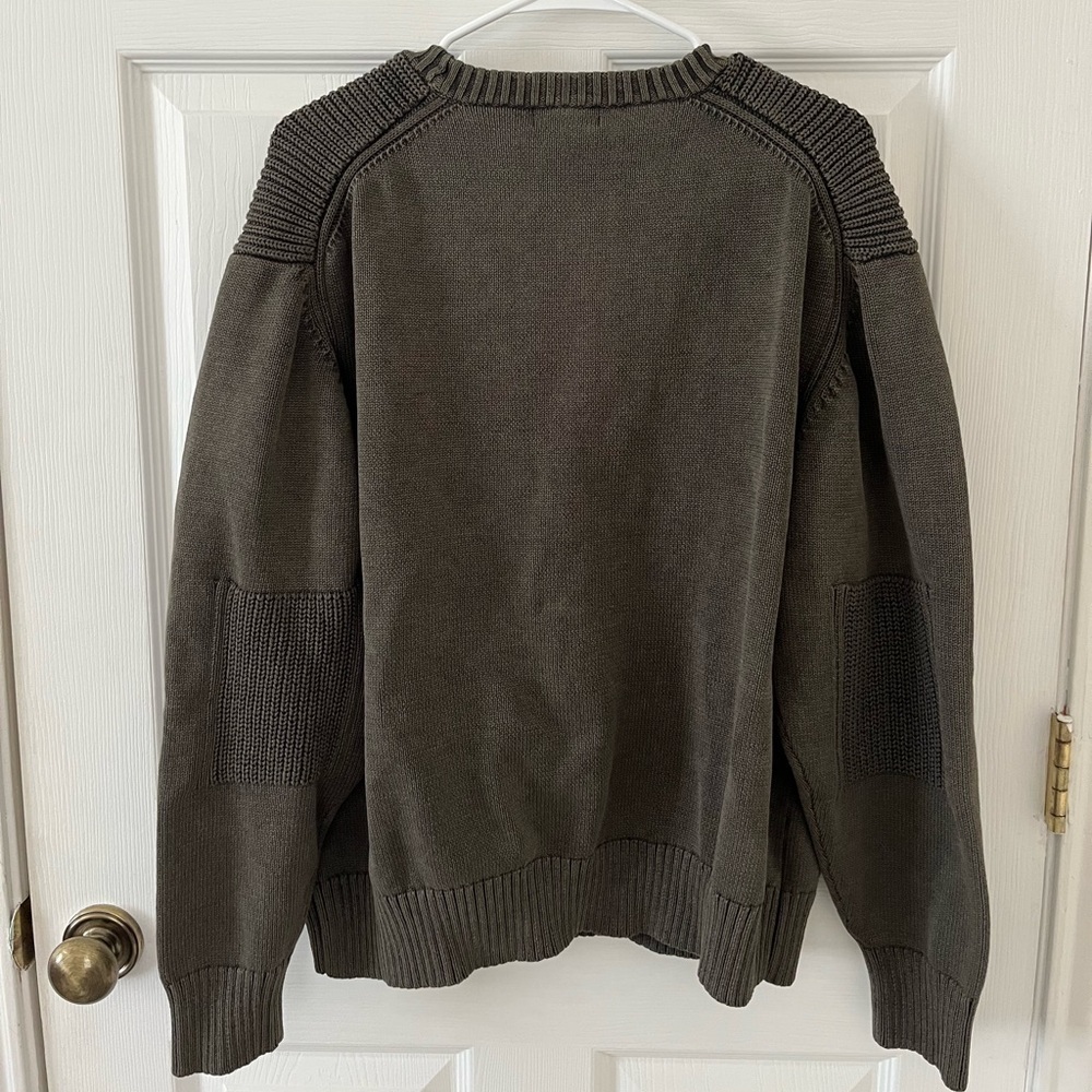 Dockers Men's Dark Olive Crewneck Sweater - Picture 4 of 5